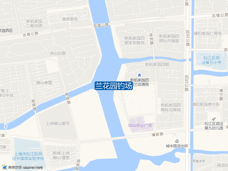 上海市松江区德悦路兰花园钓场钓鱼点实景照片