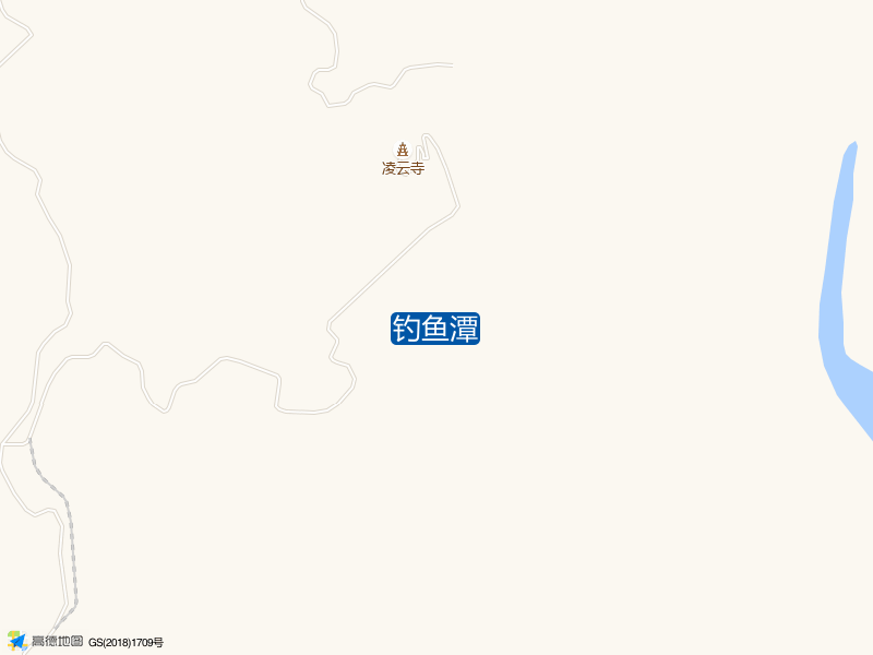 浙江省丽水市遂昌县凌云寺西南侧350米钓鱼潭钓鱼点实景照片