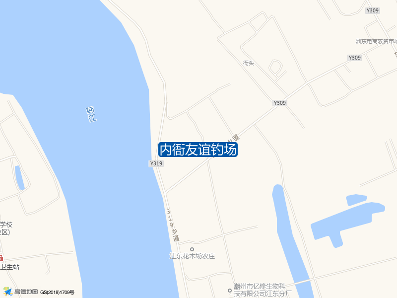 广东省潮州市潮安区内衙东北内衙友谊钓场钓鱼点实景照片