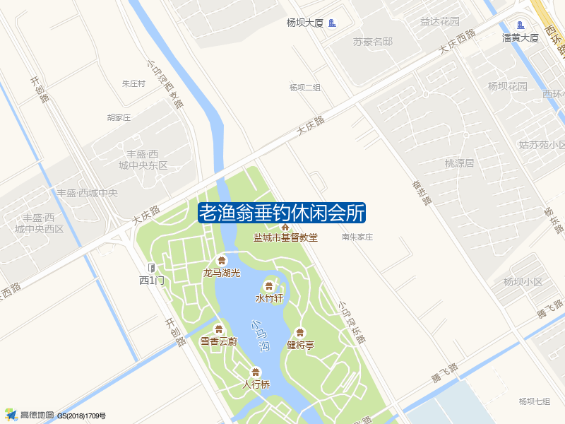 江苏省盐城市盐都区潘黄街道老渔翁垂钓休闲会所钓鱼点实景照片