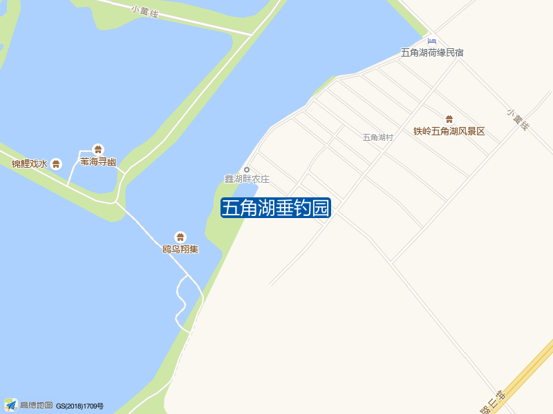 五角湖垂钓园钓点照片