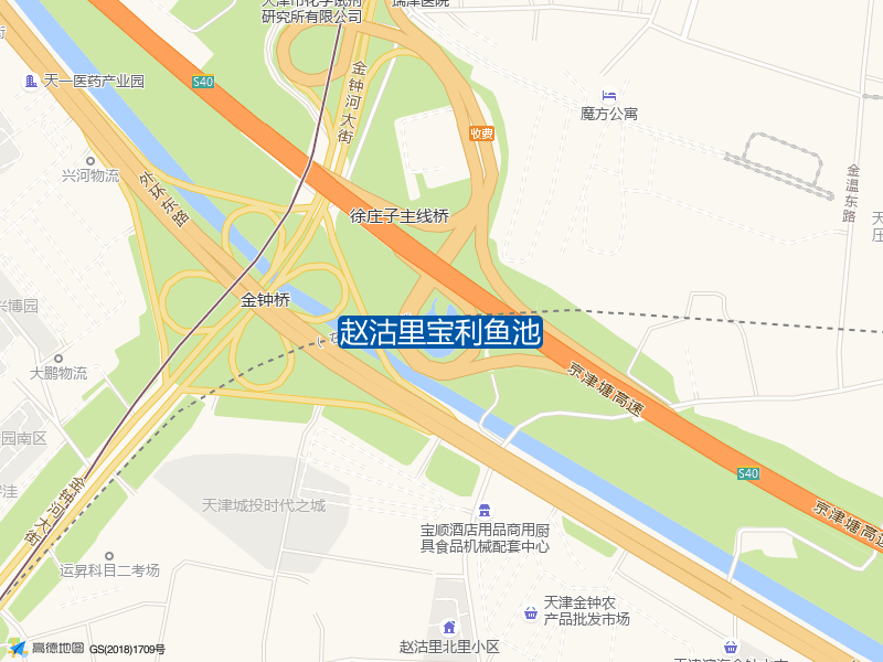 金钟桥与外环东路交叉口北160米赵沽里宝利鱼池钓鱼点实景照片