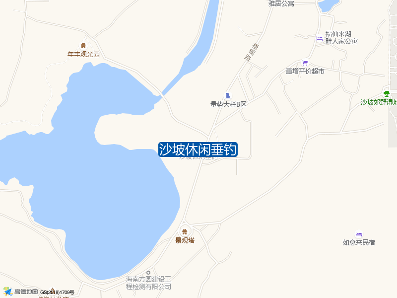 梧桐路沙坡休闲垂钓钓鱼点实景照片