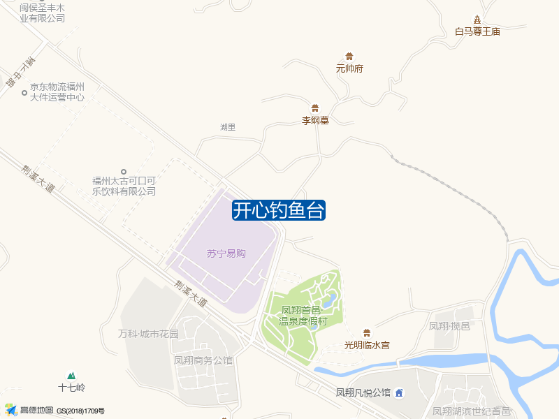 苏宁闽侯物流中心后面开心钓鱼台钓鱼点实景照片