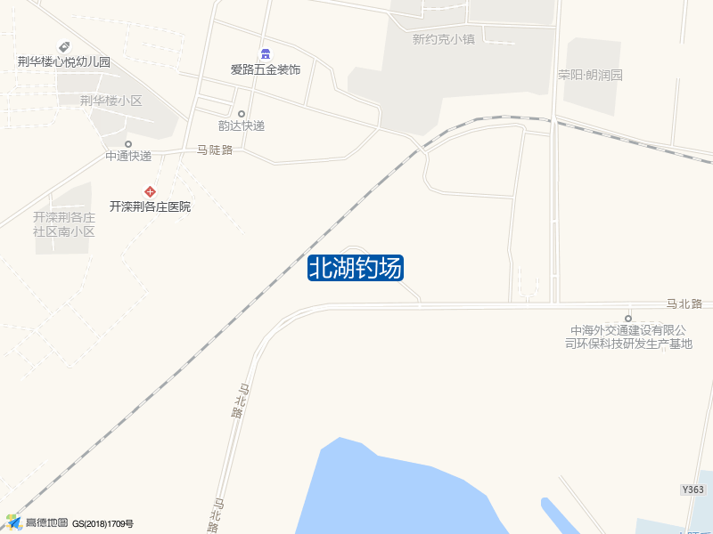 马北路北100米北湖钓场钓鱼点实景照片