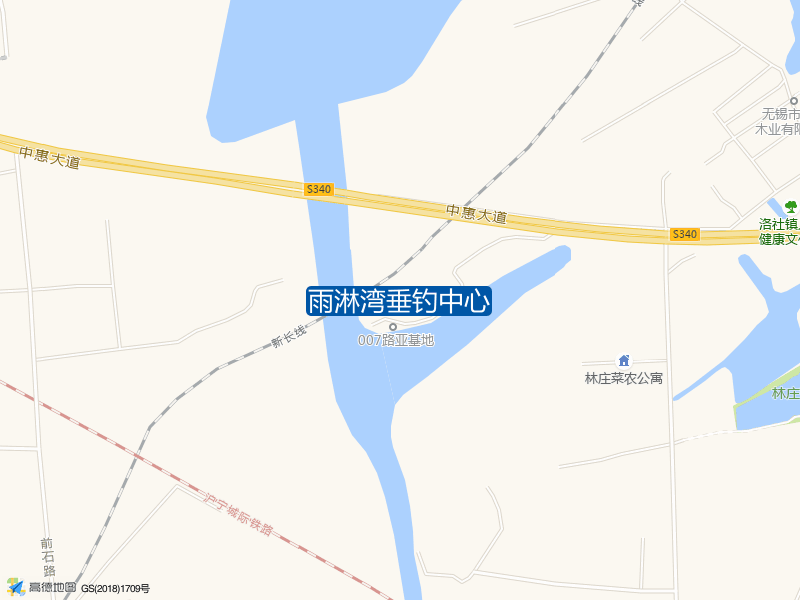 中惠大道与秦林路交口附近雨淋湾垂钓中心钓鱼点实景照片