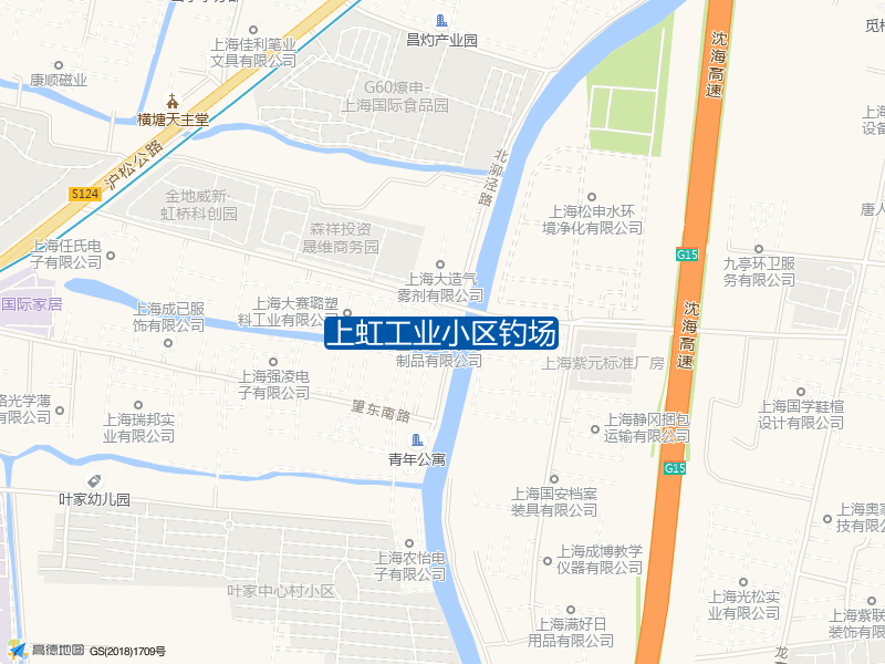 上海市松江区望东中路168号上虹工业小区钓场钓鱼点实景照片