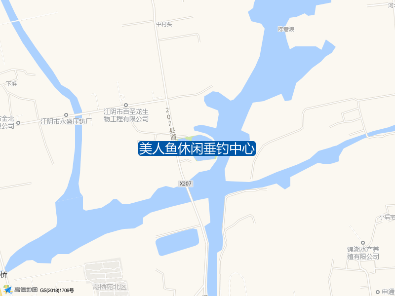 207县道与阳歧路交叉口东南240米美人鱼休闲垂钓中心钓鱼点实景照片