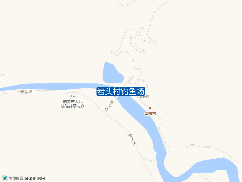 浙江省温州市瑞安市岩头线岩头村钓鱼场钓鱼点实景照片