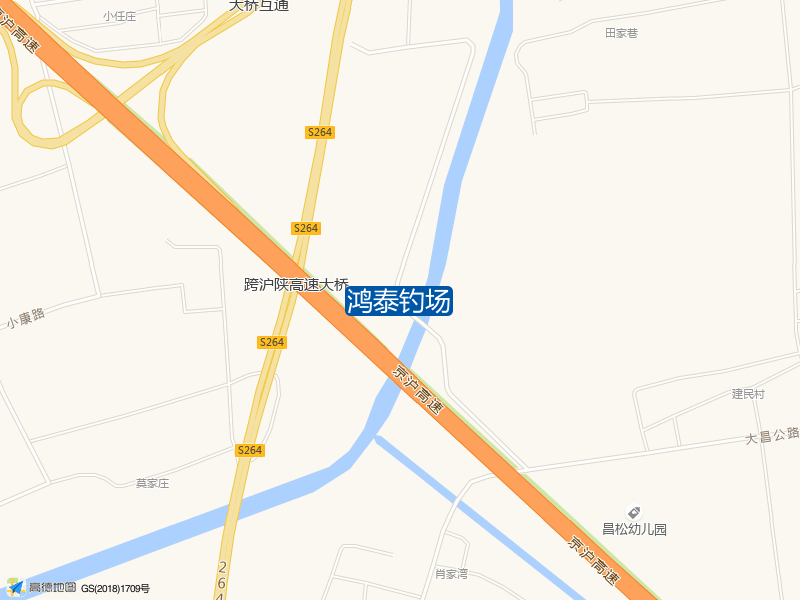 大桥镇三墩村官河组北塔西鸿泰钓场钓鱼点实景照片