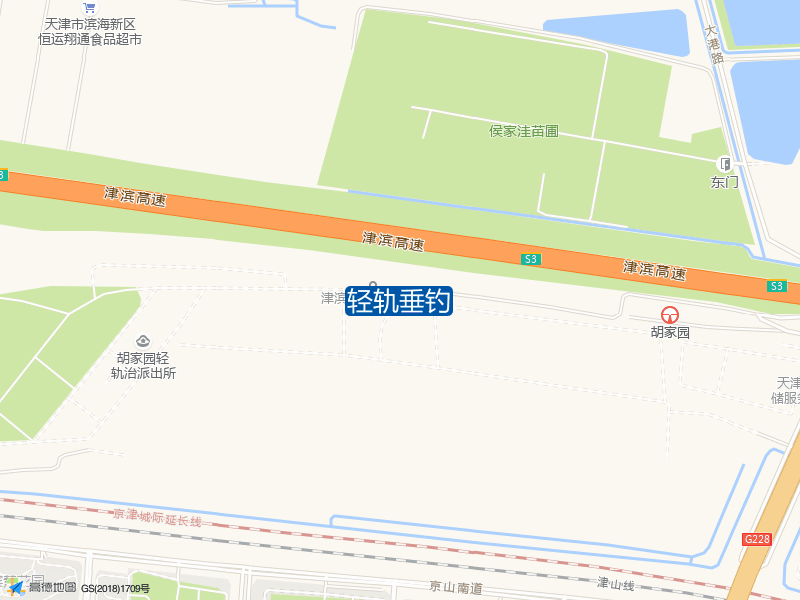 津塘公路3600号旁轻轨垂钓钓鱼点实景照片