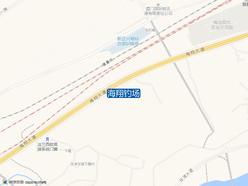 海翔大道与海翔大道辅路交叉口东北方向120米海翔钓场钓鱼点实景照片