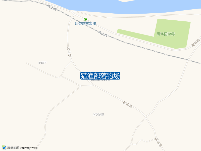 凤边线东侧60米猎渔部落钓场钓鱼点实景照片