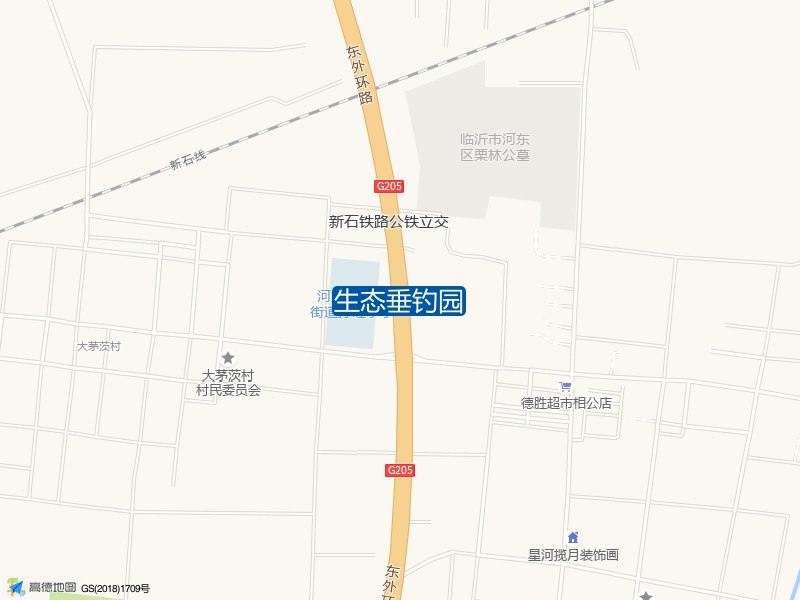 山东省临沂市河东区生态垂钓园钓鱼点实景照片