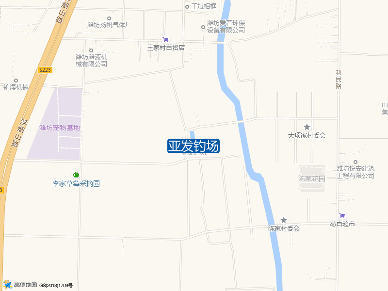 利民路西150米亚发钓场钓鱼点实景照片