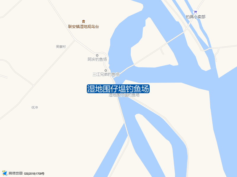 联安镇三江湿地围仔塭湿地围仔塭钓鱼场钓鱼点实景照片