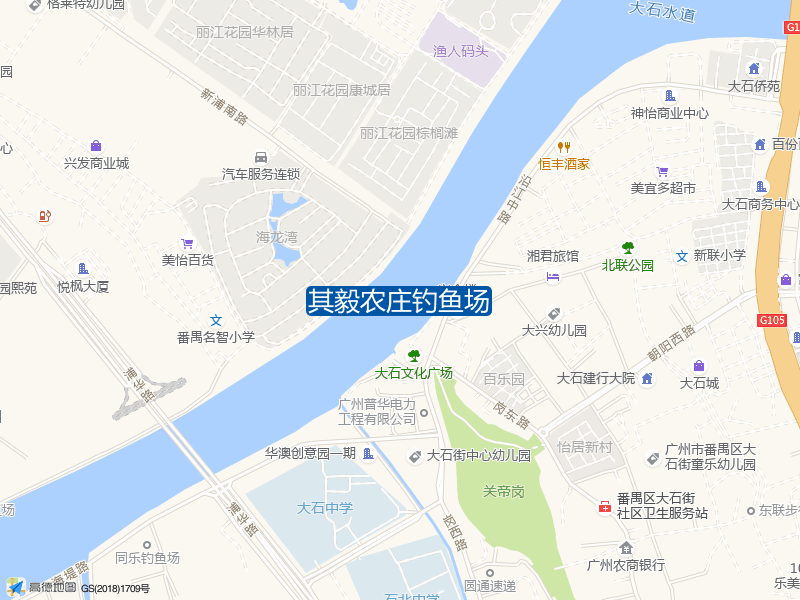 广州市番禺区海堤路大维村公园西北侧约280米其毅农庄钓鱼场钓鱼点实景照片