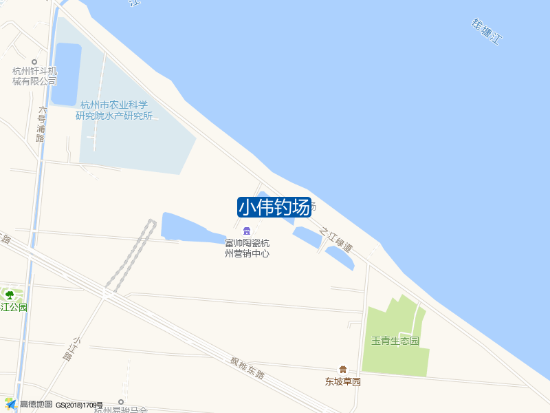 之江绿道西南40米小伟钓场钓鱼点实景照片