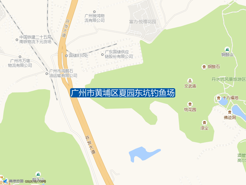 广州市黄埔区夏园东坑钓鱼场钓点照片