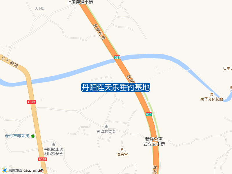 新洋村委会北侧290米丹阳连天乐垂钓基地钓鱼点实景照片
