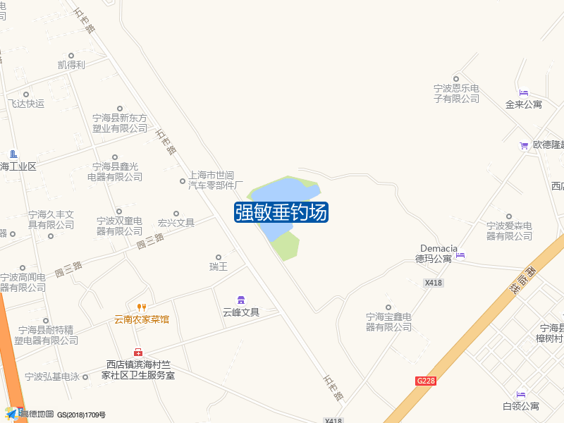 西店镇樟树村1667号强敏垂钓场钓鱼点实景照片