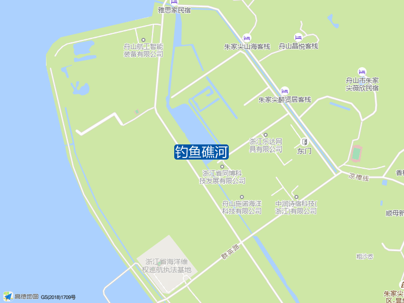 浙江省舟山市普陀区钓鱼礁钓鱼礁河钓鱼点实景照片