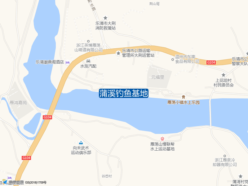 104国道与荆水路交叉口东南300米蒲溪钓鱼基地钓鱼点实景照片