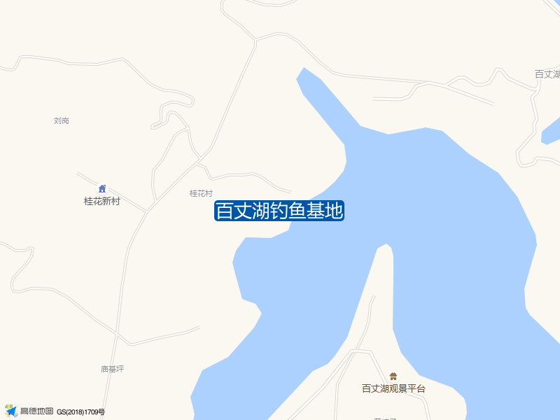 百丈湖钓鱼基地钓点照片