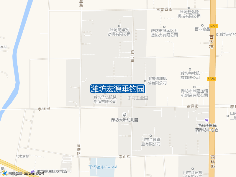 山东省潍坊市潍城区S323潍坊宏源垂钓园钓鱼点实景照片