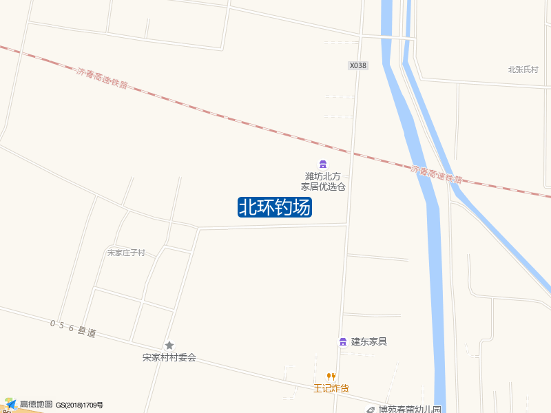 山东省潍坊市寒亭区S323(北环路)北环钓场钓鱼点实景照片