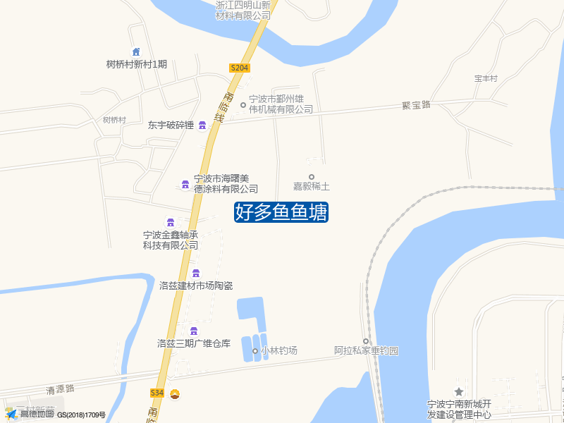 洞桥镇树桥村宝丰聚宝路好多鱼鱼塘钓鱼点实景照片