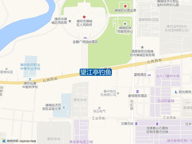 潍坊市潍城区东风街潍坊豪德贸易广场商住楼望江亭钓鱼钓鱼点实景照片