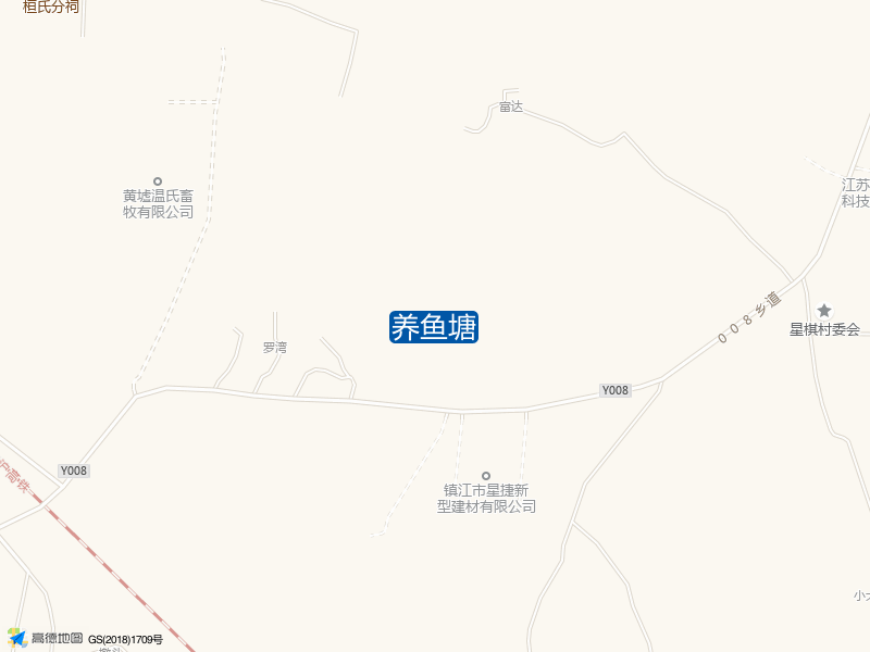 江苏省镇江市丹徒区Y137养鱼塘钓鱼点实景照片