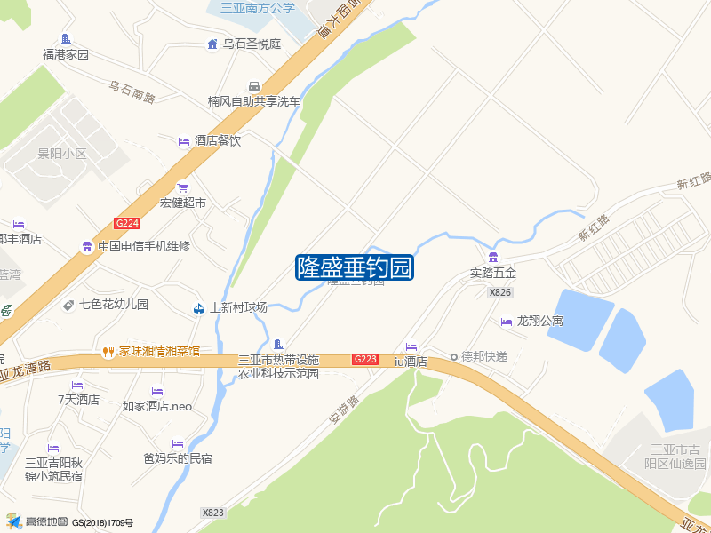 亚龙湾路与安游路交叉口北240米隆盛垂钓园钓鱼点实景照片