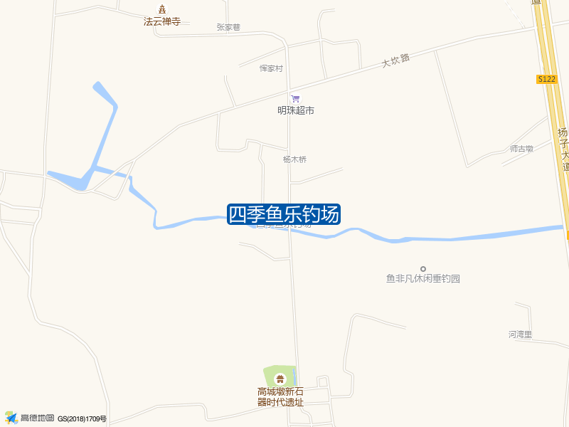 璜土镇杨木桥四季鱼乐钓场钓鱼点实景照片