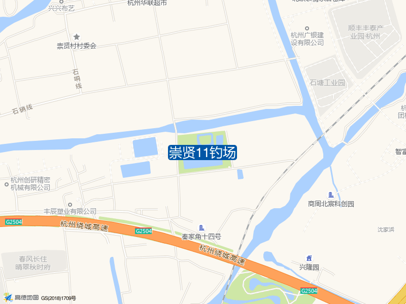 崇贤镇崇贤11钓场钓鱼点实景照片