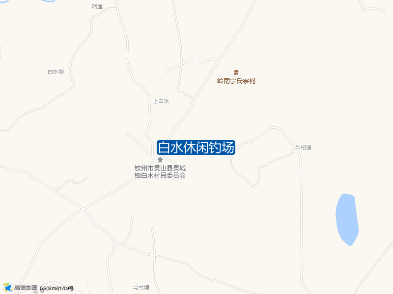 灵城镇白水村民委员会东侧170米白水休闲钓场钓鱼点实景照片