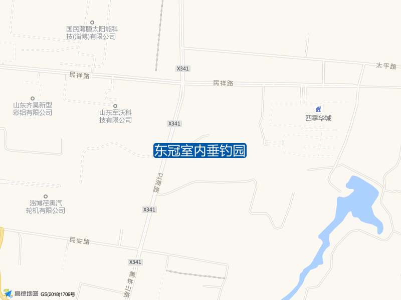 淄博市张店区鲁泰大道东冠室内垂钓园钓鱼点实景照片