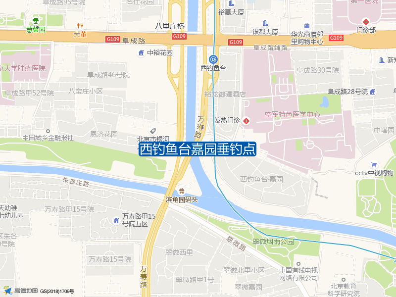 西钓鱼台嘉园垂钓点钓点照片