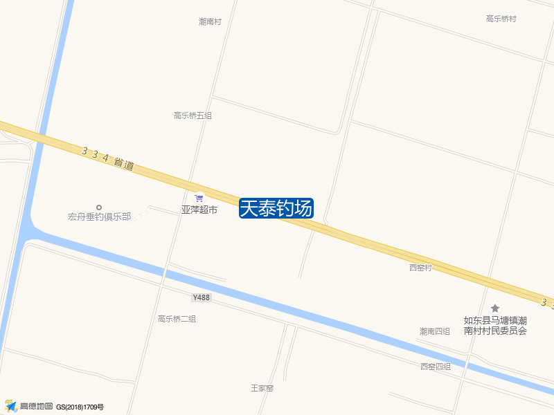 334省道与坚胜路交叉口东260米天泰钓场钓鱼点实景照片