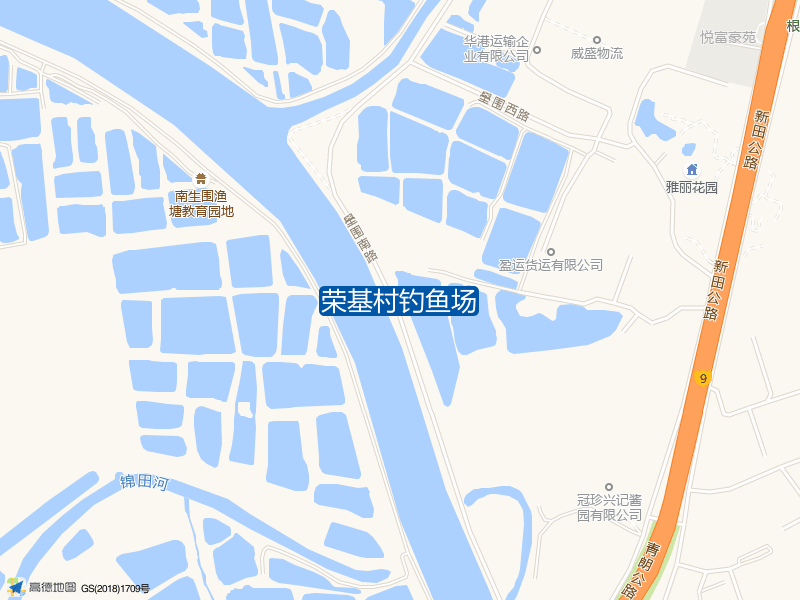 香港元朗荣基村钓鱼场钓鱼点实景照片