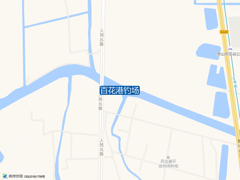 上海市松江区人民北路百花港钓场钓鱼点实景照片