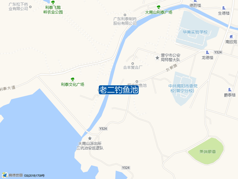 大南山消防队东北侧230米老二钓鱼池钓鱼点实景照片