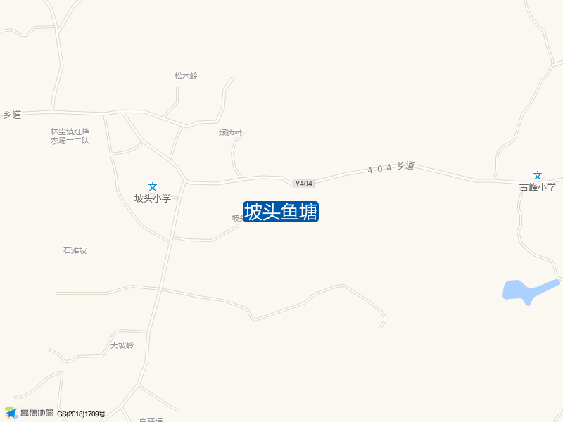 404乡道坡头鱼塘钓鱼点实景照片