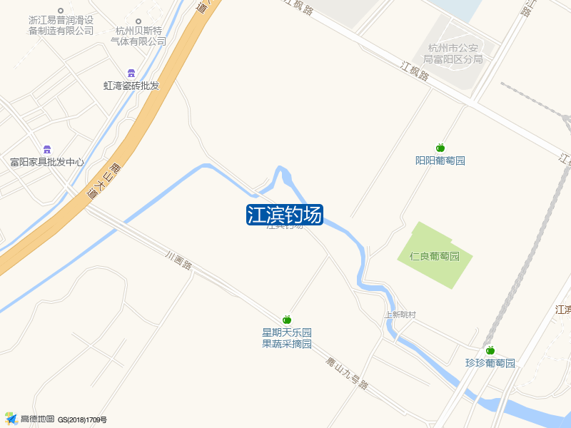 鹿山街道江滨村上新眺江滨钓场钓鱼点实景照片