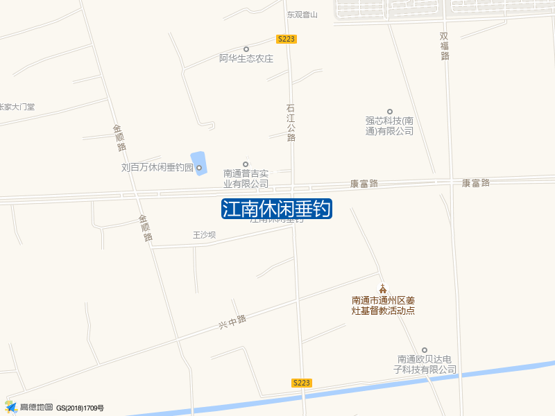 石江公路跟康富路交叉路口江南休闲垂钓钓鱼点实景照片