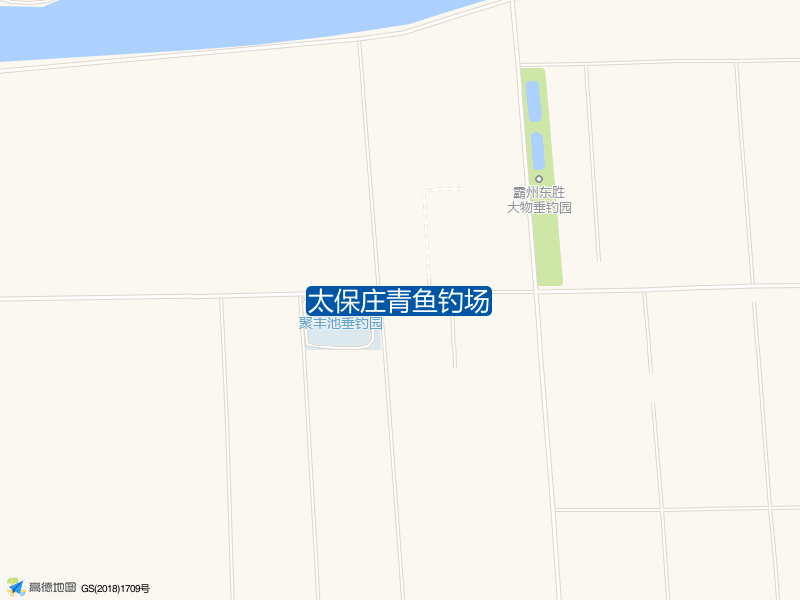 聚丰池垂钓园东北侧90米太保庄青鱼钓场钓鱼点实景照片