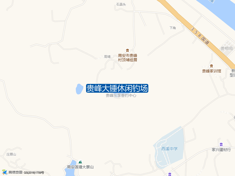 贵峰村顶埔祖厝南侧290米贵峰大锤休闲钓场钓鱼点实景照片