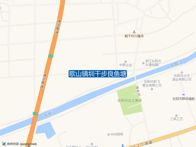 嵊岩线与东阳江绿道交叉口西340米歌山镇圳干步良鱼塘钓鱼点实景照片