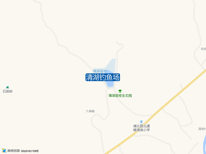 清湖荔枝生态园西北侧180米清湖钓鱼场钓鱼点实景照片